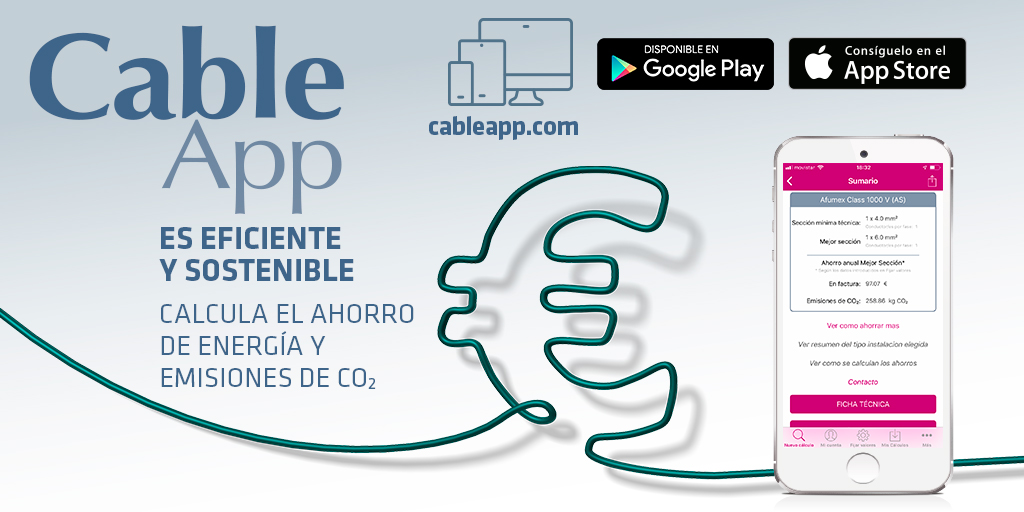 CableApp, tu software gratuito de cálculo de sección de cable