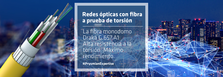 Redes ópticas con fibra a prueba de torsión
