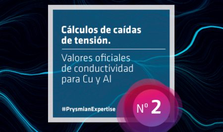 Cálculos de caídas de tensión. Valores oficiales de conductividad para Cu y Al