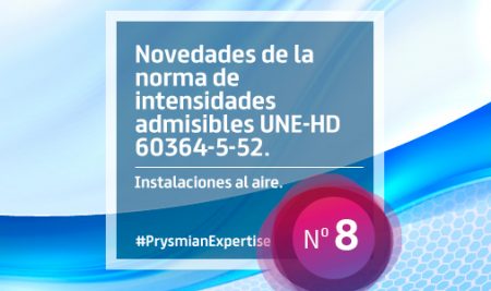 Novedades de la norma de intensidades admisibles UNE-HD 60364-5-52. Instalaciones al aire.
