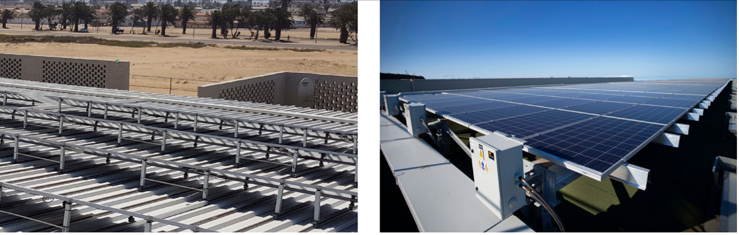 Tendido de cables fotovoltaicos en canal protectora