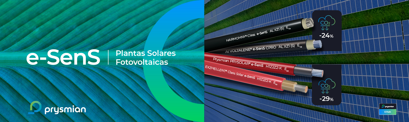 cables e-SenS para plantas solares fotovoltaicas