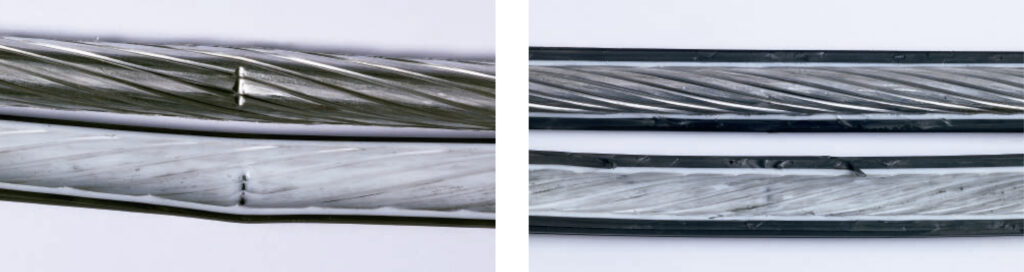 Cables dañados por impacto